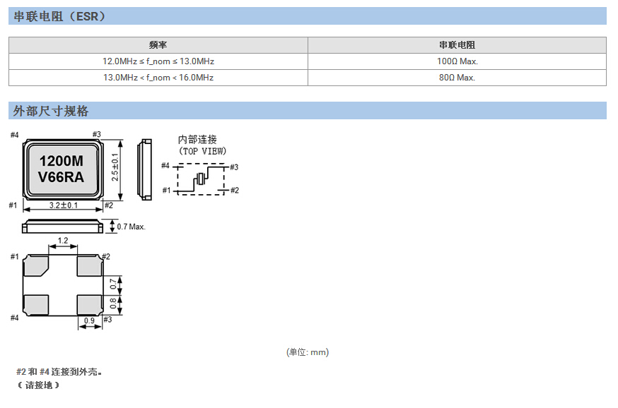 FA-238V晶振規(guī)格書