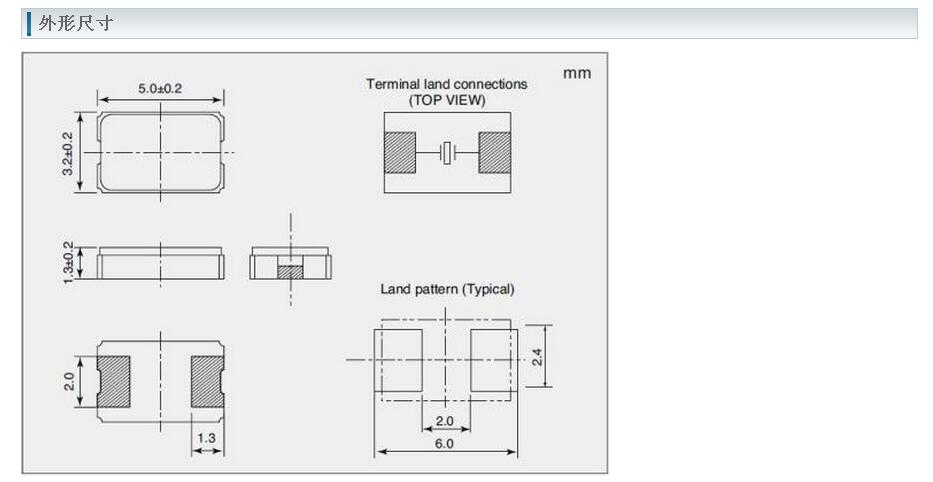 CX5032GA晶振規(guī)格書