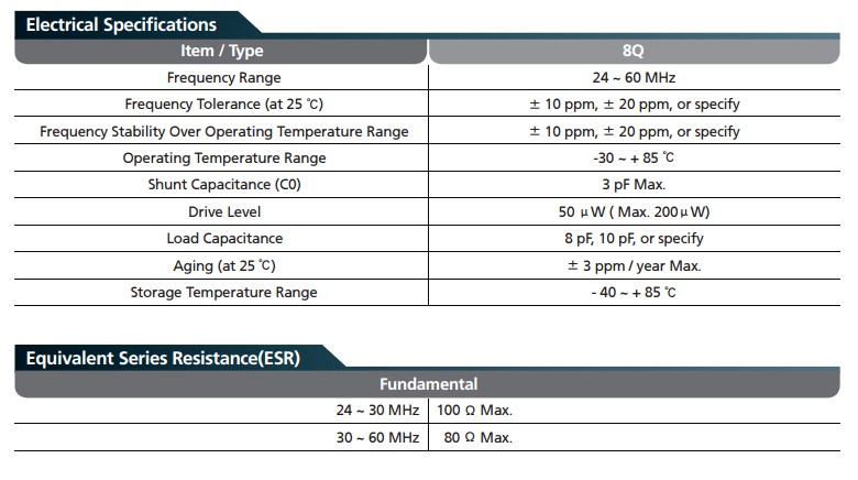 8Q晶振規(guī)格書(shū)